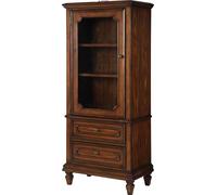 Vitrine salon meuble buffet bois massif vitrines verre armoire bois véritable