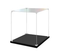 Vitrine simple en acrylique à monter soi-même Boîte de comptoir cubique Support de baseball transparent protégé contre les UV pour artefacts, antiquités, statues, héritages et sculptures (15 x 15 cm x