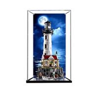 Vitrine SONNIES en acrylique pour phare électrique Lego 21335 - Boîte de rangement transparente - Compatible avec Lego 21335 (étui uniquement, sans modèle) (peinte)