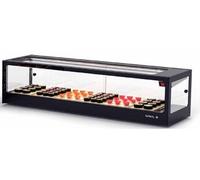 Vitrine Sushi Réfrigérée 1190 x 380 x 300 mm Sans Groupe de Réfrigérateur
