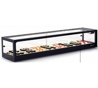 Vitrine Sushi Réfrigérée 1580 x 380 x 300 mm Sans Groupe de Réfrigérateur