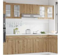 Vitrine suspendue Lyon - vidaXL - Meuble vitrine - Bois ingénierie - Chêne artisanal - 80x31x60 cm 994dss28l
