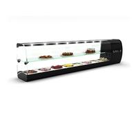 Vitrine Tapas Réfrigérée 2 Etagères Série SLIM avec 7 Bacs GN 1/6