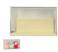 Vitrine transparente compatible avec poupée Labubu de 17 cm, vitrine empilable en plastique pour objets de collection, boîte de rangement anti-poussière avec couvercle pour support de voiture, petite