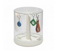 Vitrine transparente de rangement rotative empilable résistante à la | Présentoir pour peluches de bureau pour chambre d'enfant, salon, boutique, insignes et pendentifs