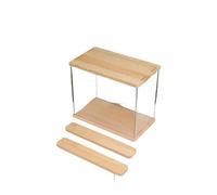 Vitrine transparente en acrylique au 5e étage avec support en bois massif for jouets, cosmétiques et souvenirs(4st floor 295x240x260mm)