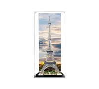 Vitrine transparente en acrylique pour Lego 10307 Tour Eiffel, boîte transparente, boîte de rangement, boîte anti-poussière (modèle non inclus) (motif de fond)