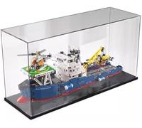 Vitrine Transparente en Acrylique pour Lego 42064 Navires D'exploration des Ressources Marines Vitrine Anti-Poussière Compatible avec Lego 42064 (Modèle Lego Non Inclus) 2,60x20x30cm