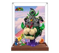 Vitrine transparente en acrylique pour Lego 72042 modèle Prince Florian et château, boîte transparente, boîte de rangement, boîte anti-poussière (modèle non inclus) (base noire-B 3 mm)