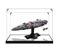 Vitrine transparente en acrylique pour Lego 75405 Star Cruiser Model, boîte transparente, boîte de rangement, boîte anti-poussière (modèle non inclus) (base miroir 2 mm)