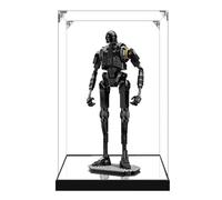 Vitrine transparente en acrylique pour Lego 75434 K-2S0 modèle robot de sécurité, boîte transparente, boîte de rangement, boîte anti-poussière (modèle non inclus) (base miroir 2 mm)