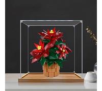 Vitrine transparente en acrylique pour modèle de plante Lego 10370, boîte transparente, boîte de rangement, boîte de présentation, compatible avec le modèle 10370 (boîte de présentation uniquement) (2