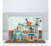Vitrine transparente en acrylique pour modèle Lego 42621 d'hôpitaux modernisés, boîte transparente, boîte de rangement, boîte de présentation, compatible avec le modèle 42621 (boîte de présentation