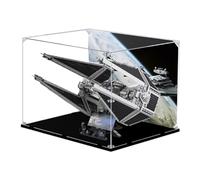 Vitrine transparente en acrylique pour modèle Lego 75382 Interceptor, boîte transparente, boîte de rangement, boîte anti-poussière (modèle non inclus) (fond 3)