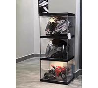 Vitrine transparente pour casques et objets de collection pour casques de moto, chaussures et sacs, organiseur peu encombrant