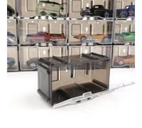Vitrine Transparente pour Modèle De Voiture, 10 Pièces, Boîtes De Rangement Empilables Anti-poussière | Caisse Durable De Protection De Collection De PVC, pour Les Mini Voitures De Voitures D'échelle
