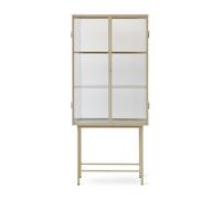 Vitrine verre rosé Haze 3 compartments