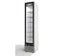 Vitrine Verticale Négative Présentation Glaces Blanche GLEE X SLIM