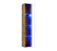 Vitrine verticale - Switch WW 1 - L 30 cm x P 30 cm x H 180 cm - Bois