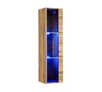 Vitrine verticale - Switch WW 2 - L 30 cm x P 30 cm x H 120 cm - Bois