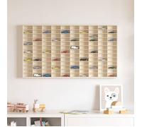 Vitrine - VIDAXL - Vitrine murale avec étagère - Beige - Bois d'ingénierie - 98 x 4,5 x 55 cm