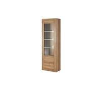 Vitrine VOLTIA avec 1 porte - 65cm - Chêne