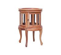 vidaXL Armoire de vitrine Naturel 50x50x76 cm Bois d'acajou massif