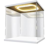 Vitrines en Acrylique pour Objets De Collection, Vitrine Transparente pour Figurines, Empilables Et Assemblables, Organiseurs De Rangement pour Figurines Miniatures., Clear, 40x15x30cm