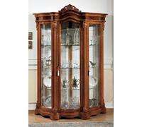 Vitrines en verre Armoire Vitrine Salon Bois Buffet Meubles italiens Étagère