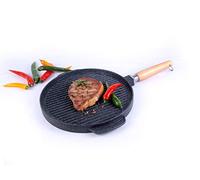 Vitrinor Grill Réversible 32 cm, Plaque Grill et Plancha Antiadhésive, Tous Feux dont Induction, Noir