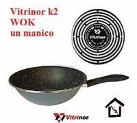 VITRINOR K2 Poêle Wok Antiadhérent Acier Vitré 1M 20 28 34 Induction