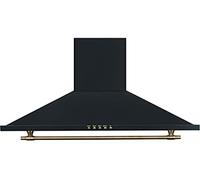 Vitrokitchen CD651R Monté au mur Noir 400m³/h hotte - Hottes (400 m³/h, Conduit, Monté au mur, Noir, 28 W, 2 ampoule(s))