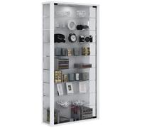 Vitrosa Maxi Vitrine murale avec 2 portes vitrées, éclairage inclus, blanc.