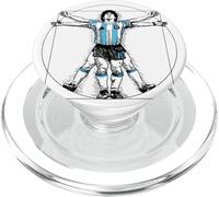 Vitruvian Diego Maradona Ballon de Football Artistique pour Homme PopSockets PopGrip pour MagSafe