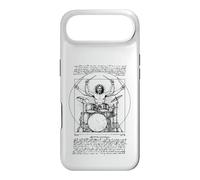 Vitruvian Drummer Percussion Leonardo Da Vinci Batterie Vintage Coque pour iPhone Air