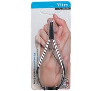 Vitry Pince à peaux inox avec fermoir 12 cm
