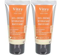 Vitry Gel Crème Hydratant Matifiant Homme Gel(S) 2x50 ml
