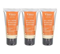 Vitry Gel Crème Hydratant Matifiant Homme Gel(S) 3x50 ml