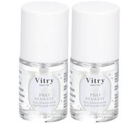 Vitry Soin Réparateur Pro'Diamant Vernis À Ongles New 2x10 ml