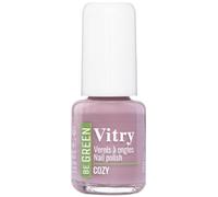 VITRY Vernis à Ongles Cozy Be Green - Made in France - Formule Vegan et Biosourcée à 79% - 6mL - Flacon en Verre - Couleur Mauve - Cruelty Free - Lot de 3