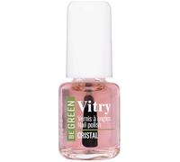 VITRY Vernis à Ongles Cristal Be Green - Formule Vegan et Biosourcée - Flacon 6mL en Verre - Made in France - Brillance et Tenue Longue Durée - Lot de 3