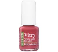 VITRY Vernis à Ongles Rose de Damas Be Green - Format 6 ml - Flacon en verre - Formule biosourcée à 81% - Made in France - Lot de 3