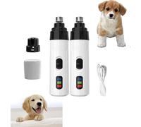 Vitrywei Accuratew Rechargeable USB Charging Electric,Silent Grind Pro for Dogs,Pet Nail Grinder,Electric Nail Grinder for Dogs,Silent Groom Pro,Dog Nail Trimmers, Low Noise Waterproof (2 pcs)