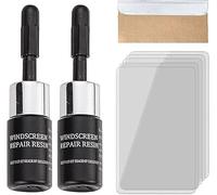 Vitrywei Hailoyearn Cracks Gone Glass Repair Kit,Cracks Gone Glass Repair Kit,Glass Repair Fluid, Auto Glass Nano Repair Fluid Car Windshield Resin Crack, Easily Self Fix Chips and Cracks (2 pcs)