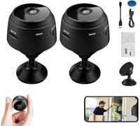 Vitrywei Mini Security Camera,Mini 1080p HD Wireless Magnetic Security Camera,Night Vision Motion Detection Security Cam Covert Cameras, Night Vision Motion Detection for Outdoor/Indoor (2 pca)