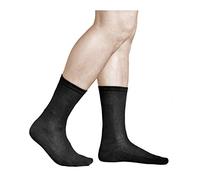 vitsocks Chaussette anti odeur respirante fil d'ARGENT et coton Homme (3 PAIRES) antibactérienne, noir, 39-41