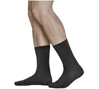 vitsocks Chaussette chaude 80% LAINE MÉRINOS fine d'hiver Homme (3 PAIRES) ville business quotidienne mi-mollet, noir, 42-43