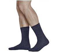 vitsocks Chaussette chaude 80% LAINE MÉRINOS fine d'hiver Homme (3 PAIRES) ville business quotidienne mi-mollet, bleu marine, 42-43
