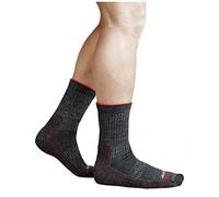 vitsocks Chaussette technique randonnée LAINE MÉRINOS anti-ampoule Homme, chaude épaisse sport montagne trekking travail marche, gris-bordeaux, 43-46