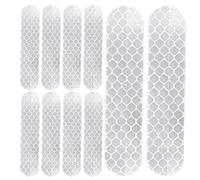 Vitsrisea Autocollants réfléchissants pour chapeau, autocollants de chapeau réfléchissant - 10 fois adhésif de sécurité haute visibilité 'adhésif ADASIVO | DÉCALE D'ATTENTION GUIDE ATTENTION